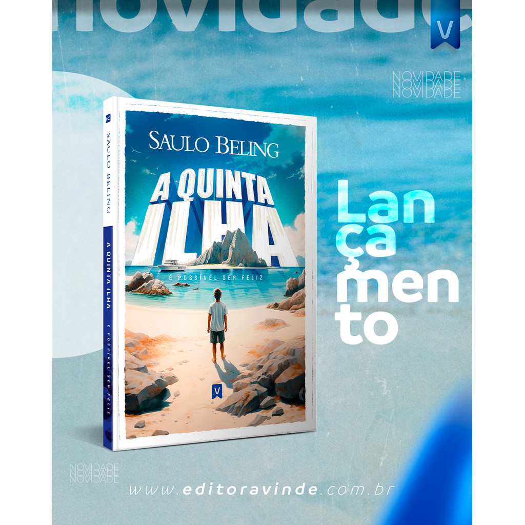 Livro A Quinta Ilha Saulo Beling livro cristão fé superação e felicidade espiritual