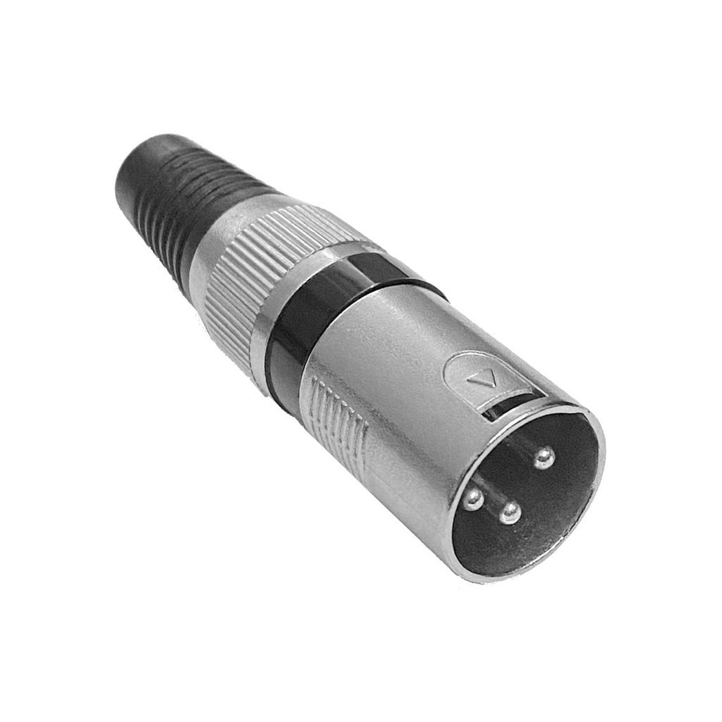 Conector  Plug Xlr Macho Canon Para Áudio Skypix Linha - 3010