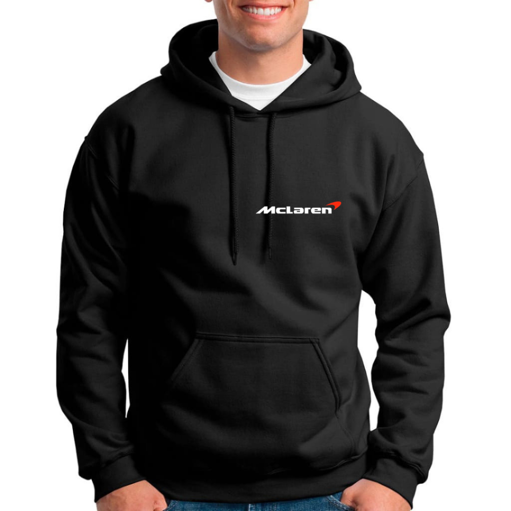 Moletom Masculino Canguru Capuz Inverno Preto Vermelho Algodão Poliester Unissex Flanelado Mclaren TOP fashion