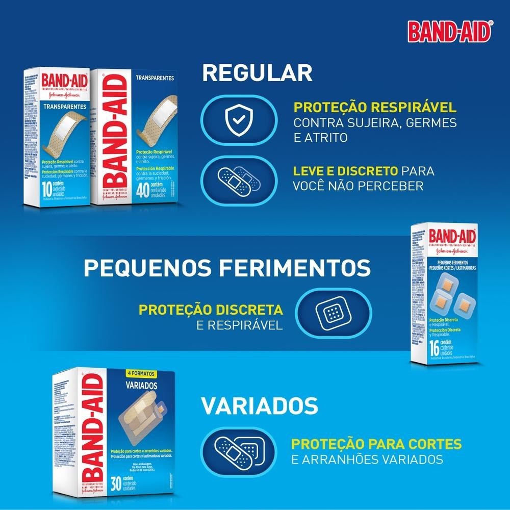 BAND-AID® Curativos Transparentes 40 Unidades — imagem 2 de 2
