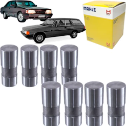 Jogo 8 Tucho Valvula Hidraulico Opala Caravan Veraneio 151 2.5 8v Metal Leve
