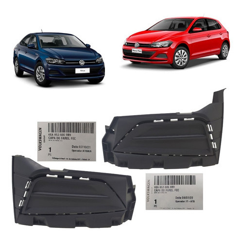 Par Grade Do Farol De Milha Polo Virtus Original L.e + L.d em Oferta na Shopee