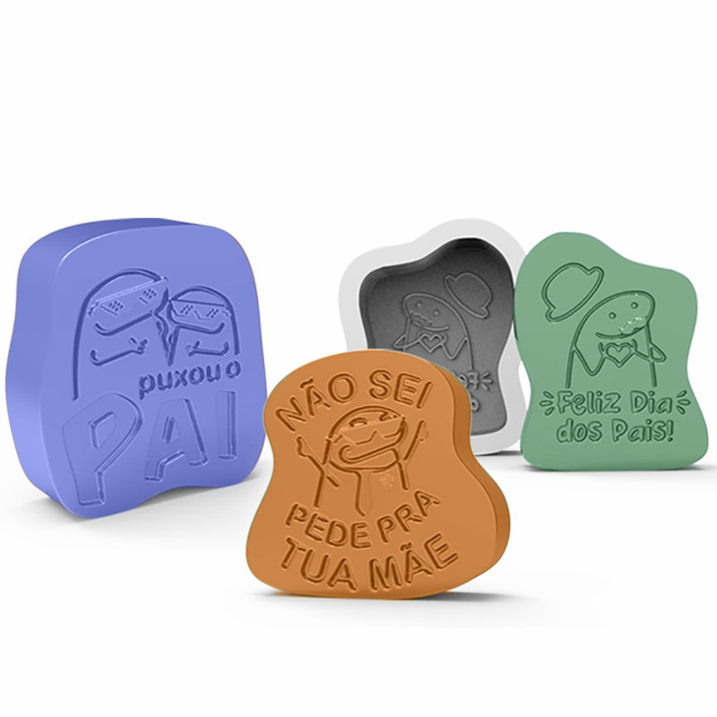 Molde de Silicone Flork Dia dos Pais