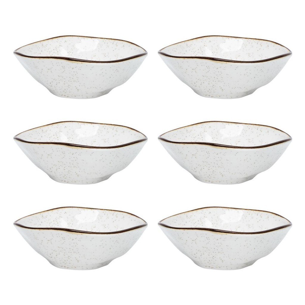 Conjunto 6 Tigelas Bowl Ryo Maresia 500ml Porcelana Oxford