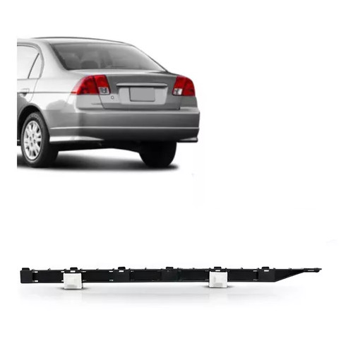 Suporte Guia Para-choque Traseiro Civic 2001 2001 A 2006