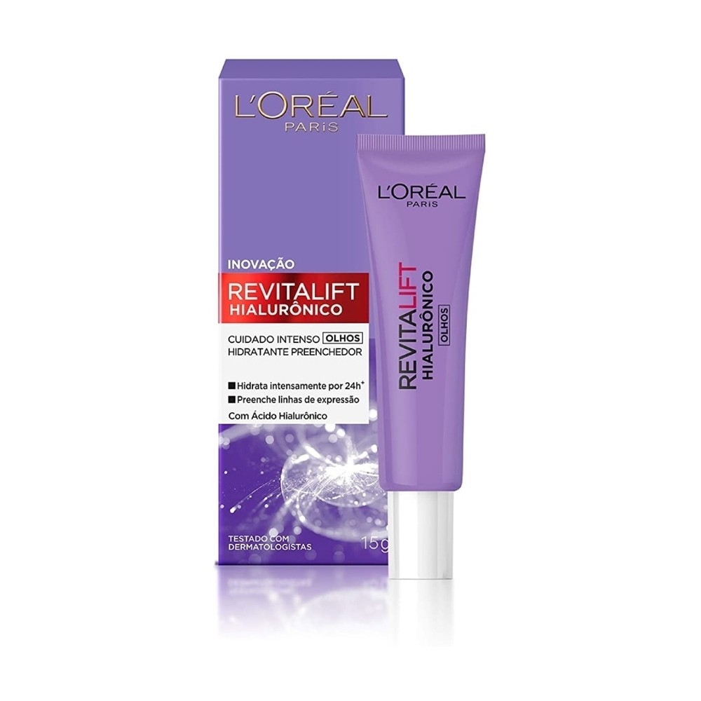Creme Anti-Idade Revitalift Hialuronico Olhos 15ml em Oferta na Shopee