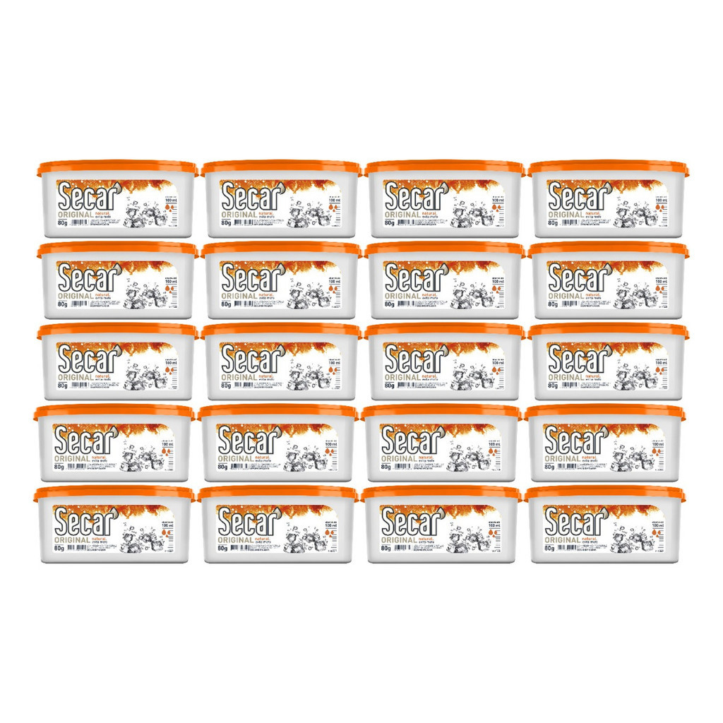Kit 20un Antimofo Secar Natural 80g - Desumidificador