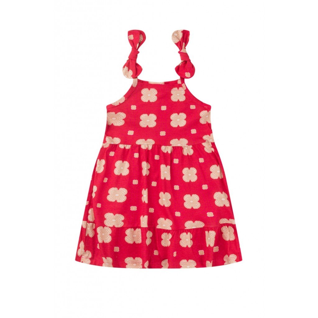 Vestido Infantil Feminino Moda Floral