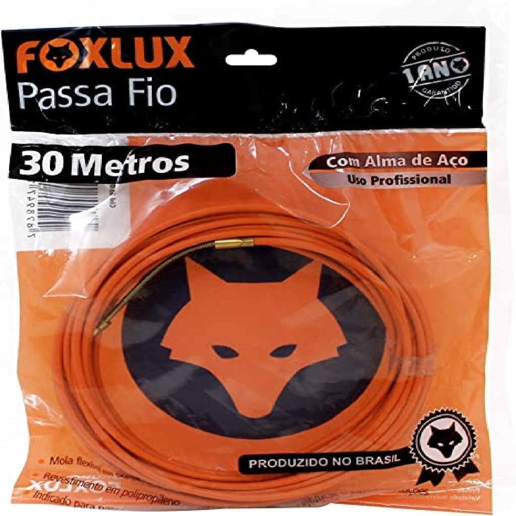 Passa Fio Foxlux 30M com Alma de Aço | Instalação elétrica, resistência superior em Oferta na Shopee