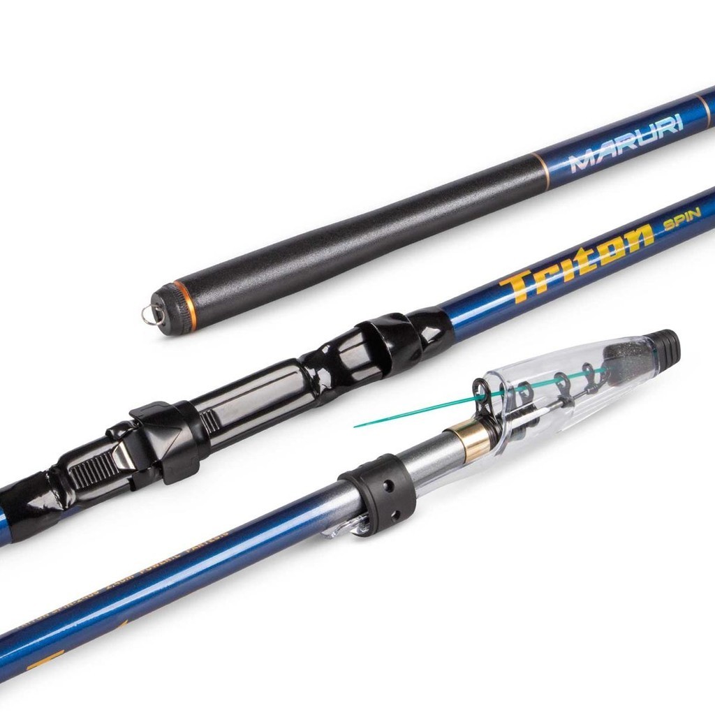 Vara Telescopica com Passadores Triton Spin 2,40mts 2,70mts 8-12lbs - Maruri em Oferta na Shopee