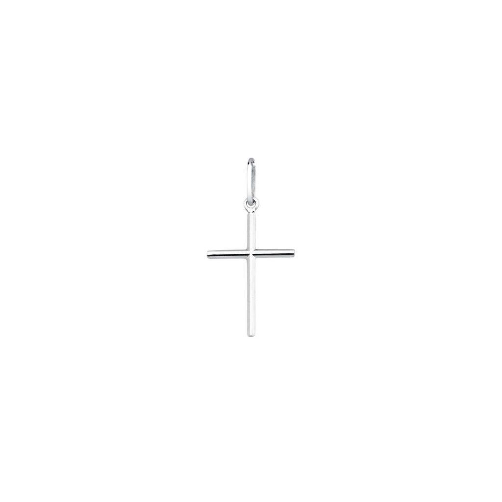 Pingente de Prata 925 Cruz Lisa com 1,4cm - Fashion Accessories