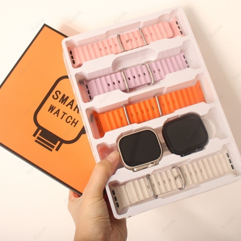 Smartwatch Kit 4 Em 2 Presente Relógio Digital Ultra Rastreador De Freqüência Cardíaca Pulseira Relógio Das Mulheres e Relógio Dos Homens