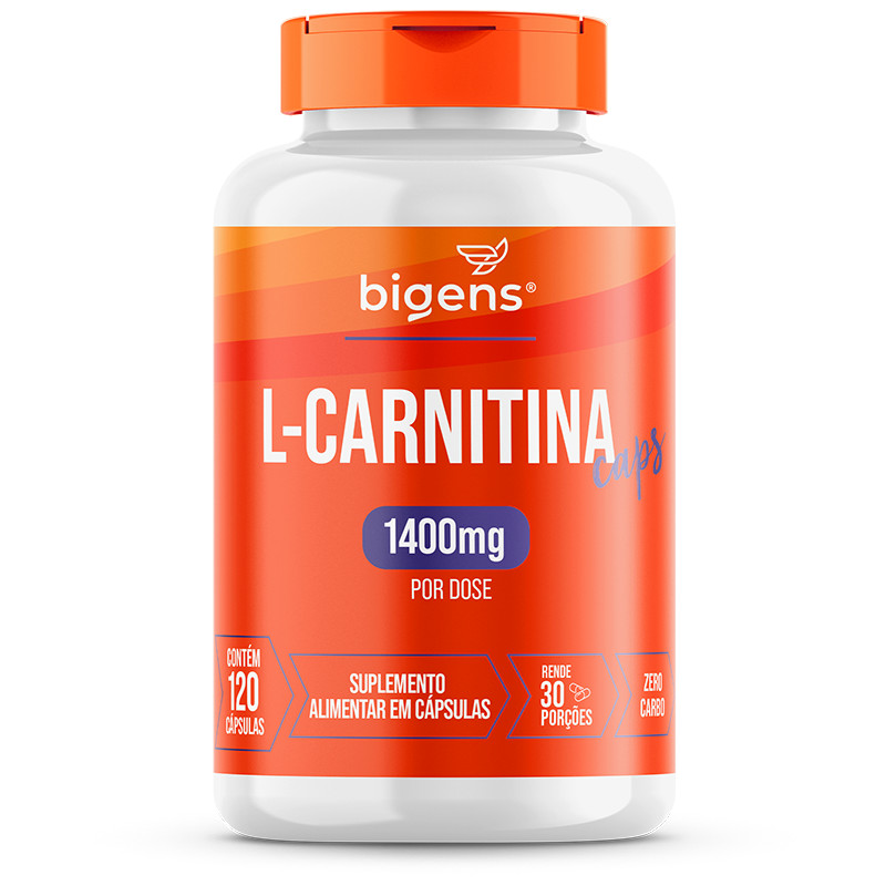 BIGENS L-CARNITINA 120 CAPS em Oferta na Shopee