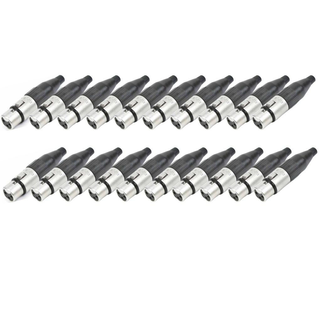 20 Conector Plug Sa2x Santo Angelo Canon Xlr - Fêmea Estéreo em Oferta na Shopee