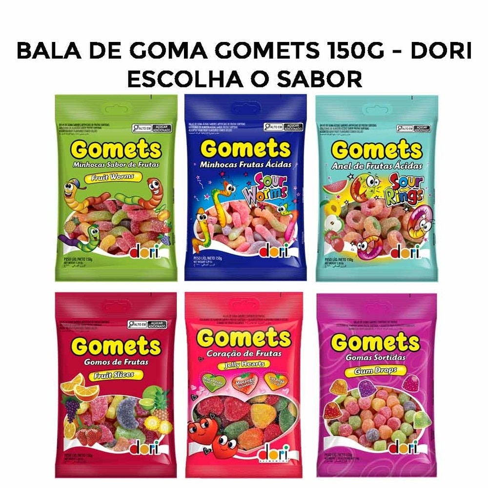 Bala de Goma Gomets Escolha a sua Favorita! 150g - Dori