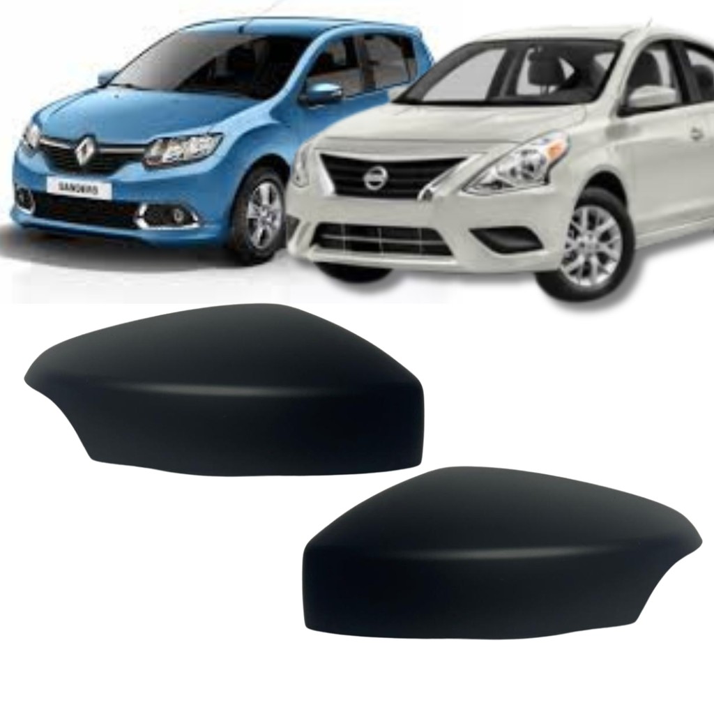 Par Capa Retrovisor Sandero 2015 A 21 Versa 17 A 19 C/ Pisca