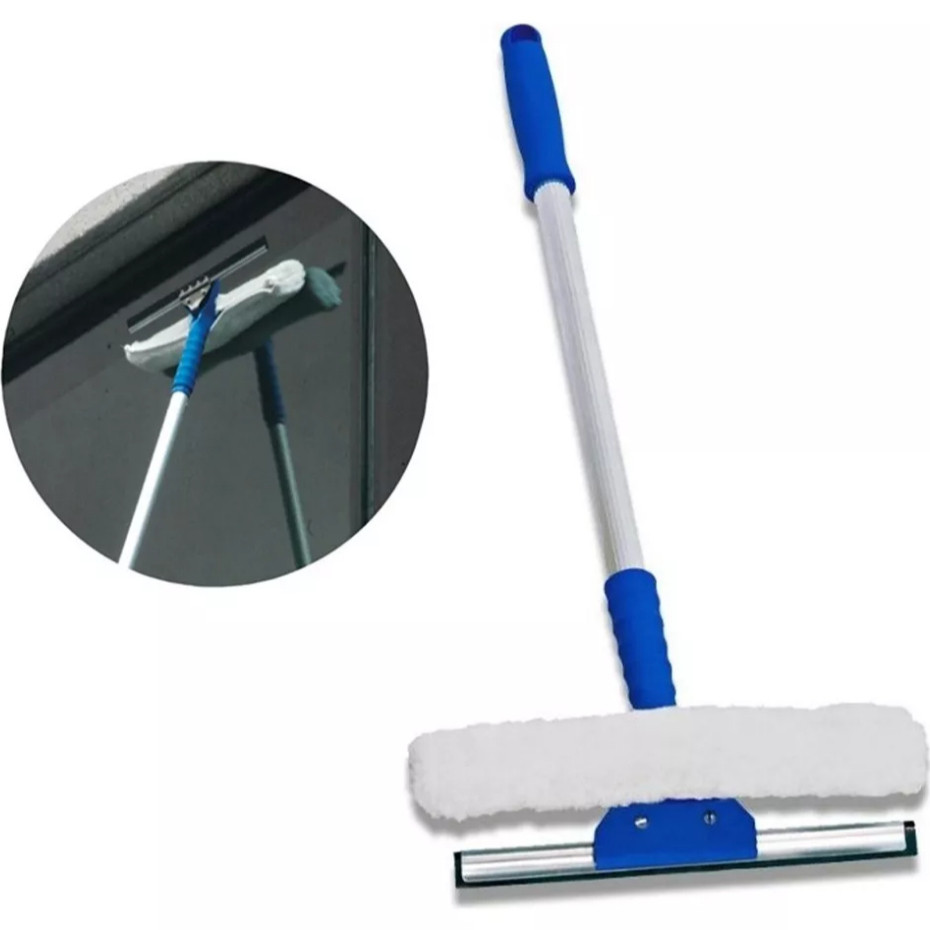 Rodo Limpa e Seca Vidros Profissional 25cm com Cabo Aluminio de 60cm Rodo Limpa e Seca Vidros Profissional 25cm com Cabo Aluminio de 60cm