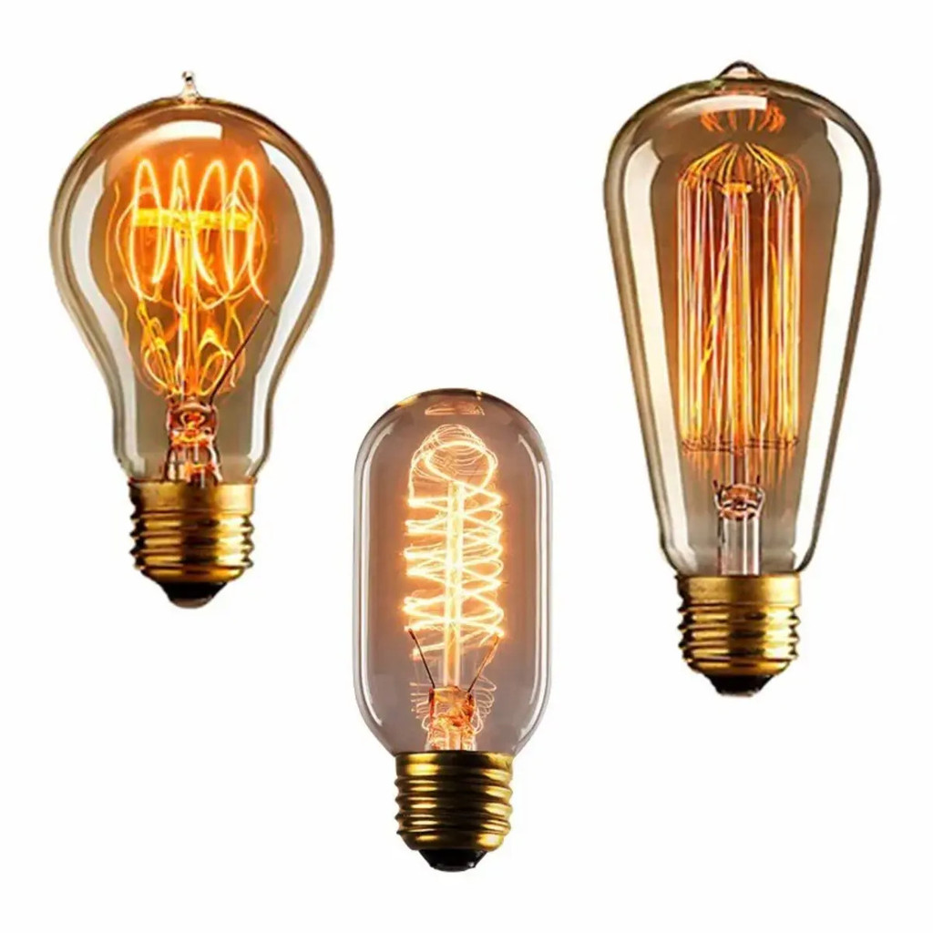 Lâmpada Vintage Thomas Edison 40w E27- Filamento De Carbono