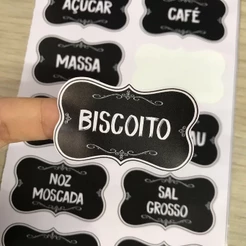 50 Etiquetas para Temperos Mantimentos Decore sua Cozinha com esses Lindos Adesivos Decorativos 5x3cm