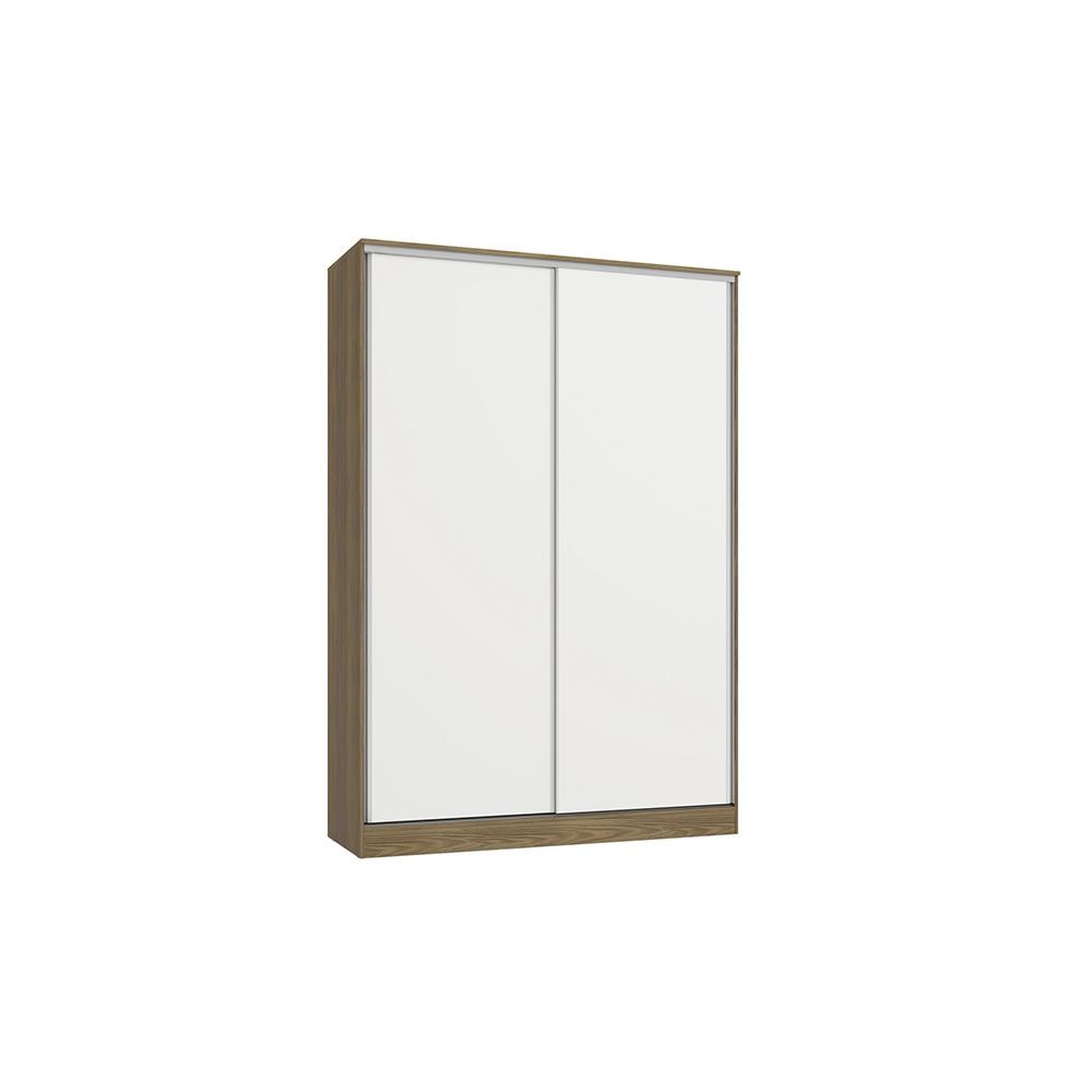 Guarda-Roupa 2 Pts Correr Kappesberg Adapt Nogueira/Branco - Home & Living