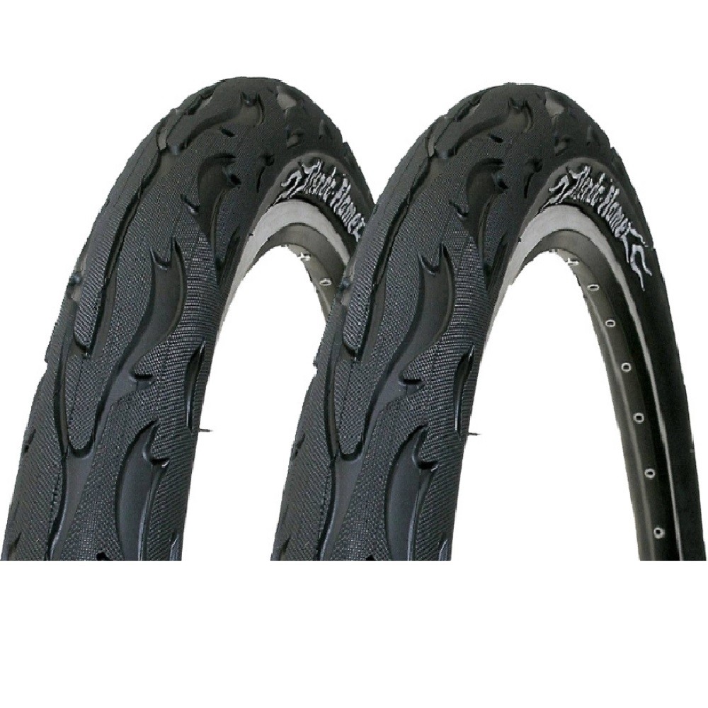 Par Pneu Kenda Flame Aro 26 X 2.125 Bicicleta Balão Slick