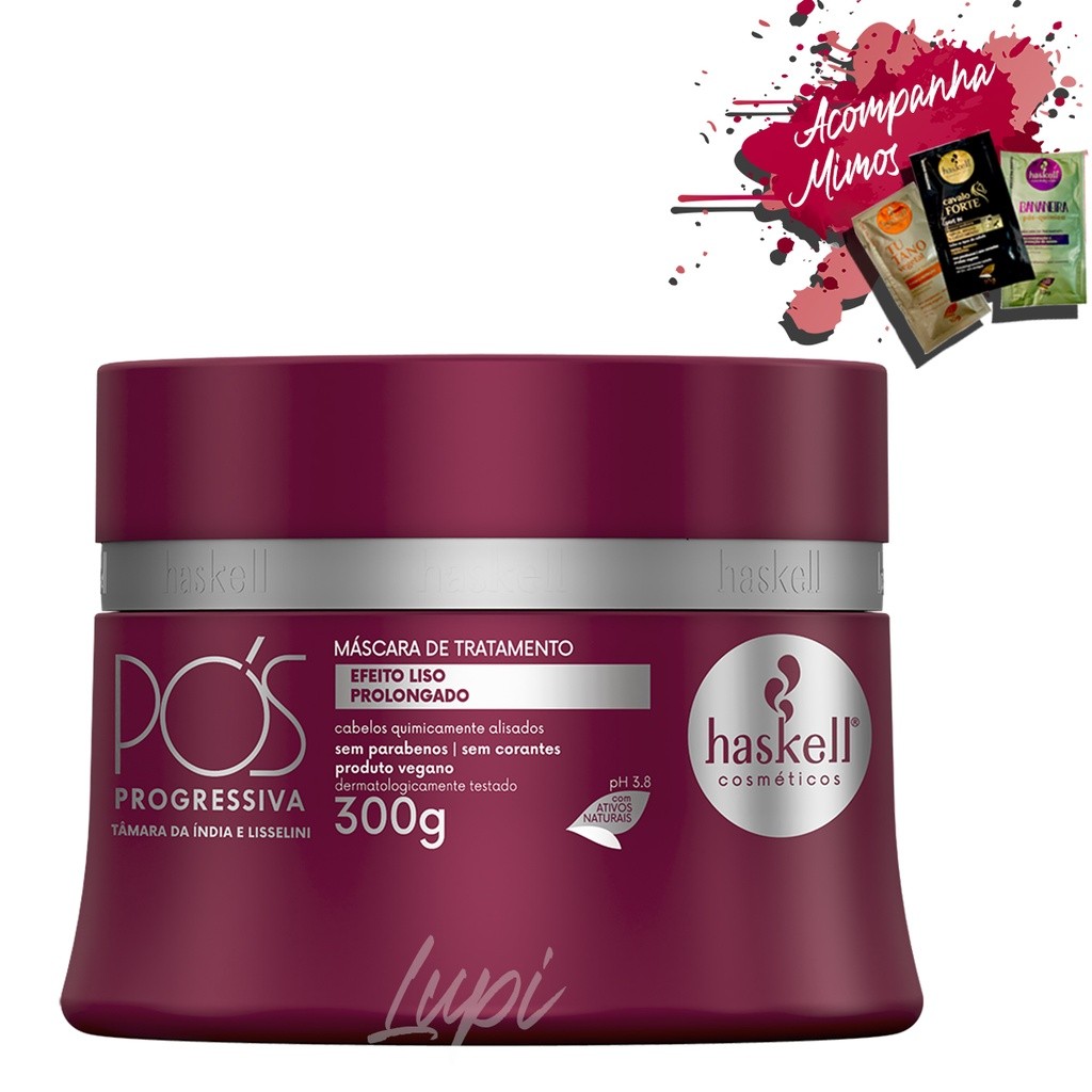 Mascara Haskell Pos Progressiva 300g em Oferta na Shopee