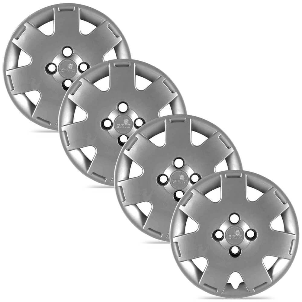Jogo 4 Calota Original Volkswagen Parati Prata Aro 14 Grid em Oferta na Shopee