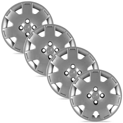 Jogo 4 Calota Original Volkswagen Parati Prata Aro 14 Grid