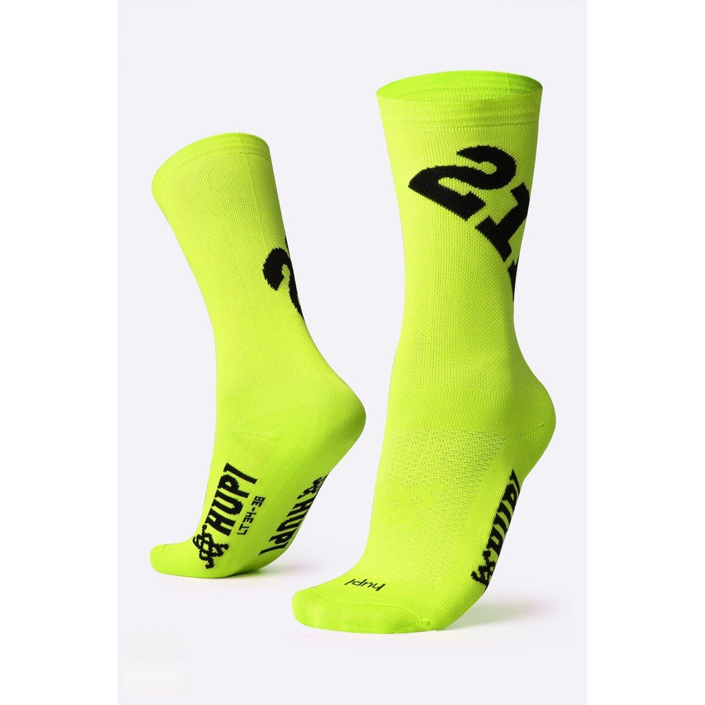 Meia HUPI 21K Ultra Amarelo Neon