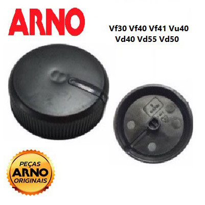 KIT BOTÃO DO INTERRUPTOR PARA VENTILADOR ARNO SILENCE FORCE / ULTRA SILENCE FORCE - PRETO ( 2 UNIDADES )