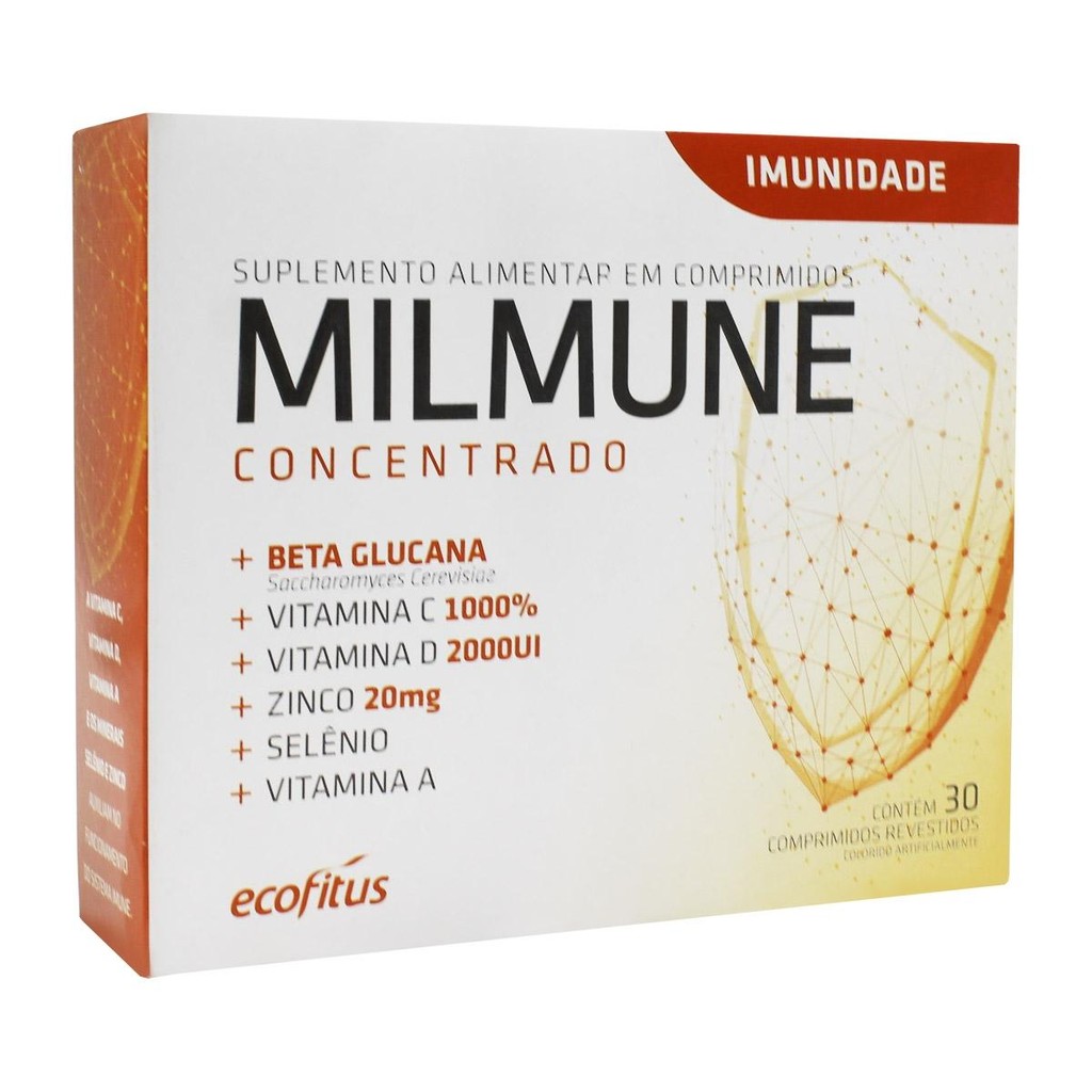 Milmune Concentrado 30 Comprimidos Revestidos em Oferta na Shopee