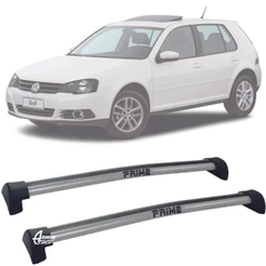Rack Teto Aluminio Prime VW Golf Sportline 06 14 Prata PR089