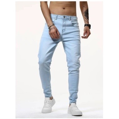 Calças Jeans Masculina Premium Skinny Corte tradicional Basico com Lycra Lavagem Clara Escura ou Preta