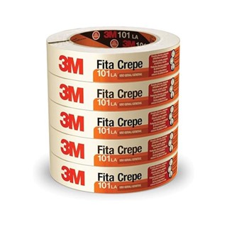 Fita Crepe 18mm 50 Metros 101LA 6 Unidades 3M em Oferta na Shopee