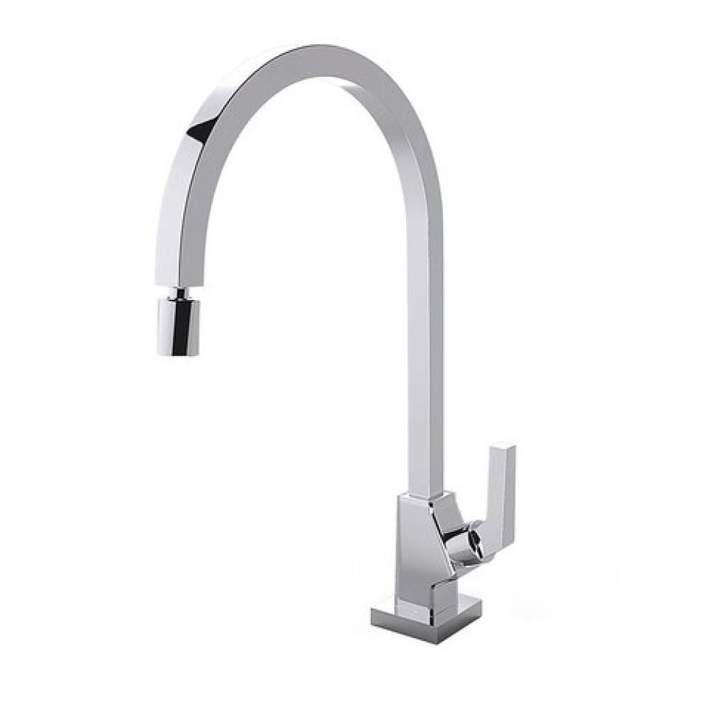 Torneira de Mesa Cromada Para Cozinha Bica Móvel 360° Arejador Articulável Bella Clássica 1166 C222 DN 15 1/2 Fani - Home & Living