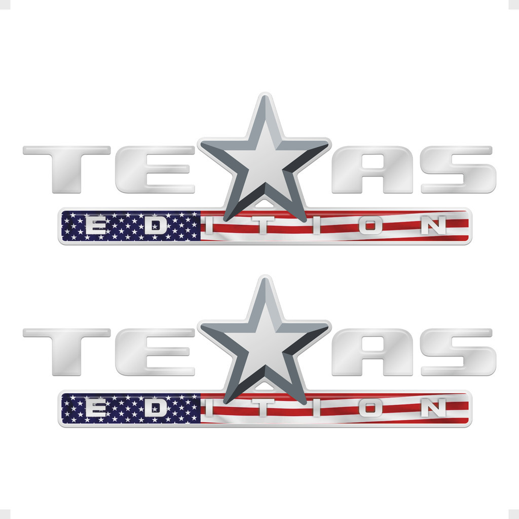 Adesivos Texas Edition Caminhonete Emblema Estados Unidos
