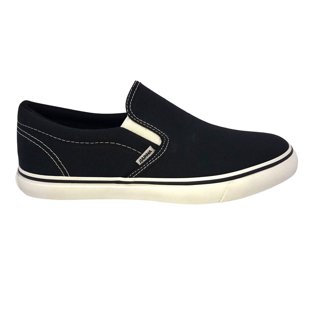 Tênis Rainha Iate IV Slip On Preto E Branco - 41186