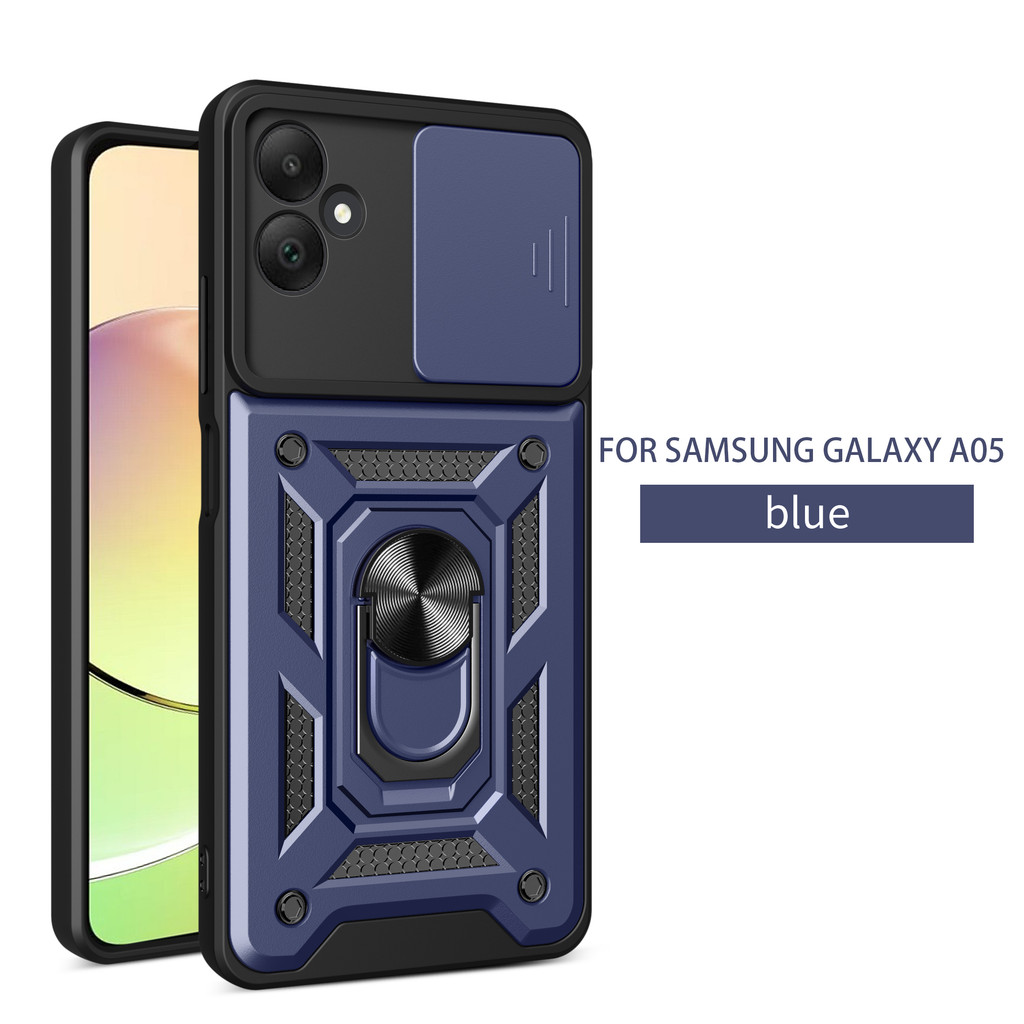 Capa Para Samsung Galaxy A06 4G 5G A05S A05 A04E A04 Core A03 A03S A02S A02 M02S Suporte Redondo Anti-Queda Dura Telefon