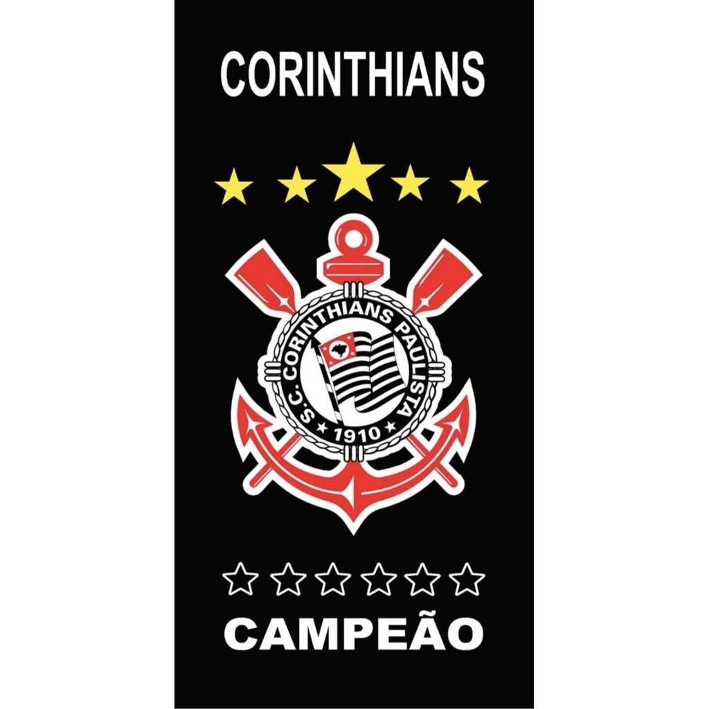 Toalha de Banho C Estampada Time de Futebol Absorção 100% em Oferta na Shopee