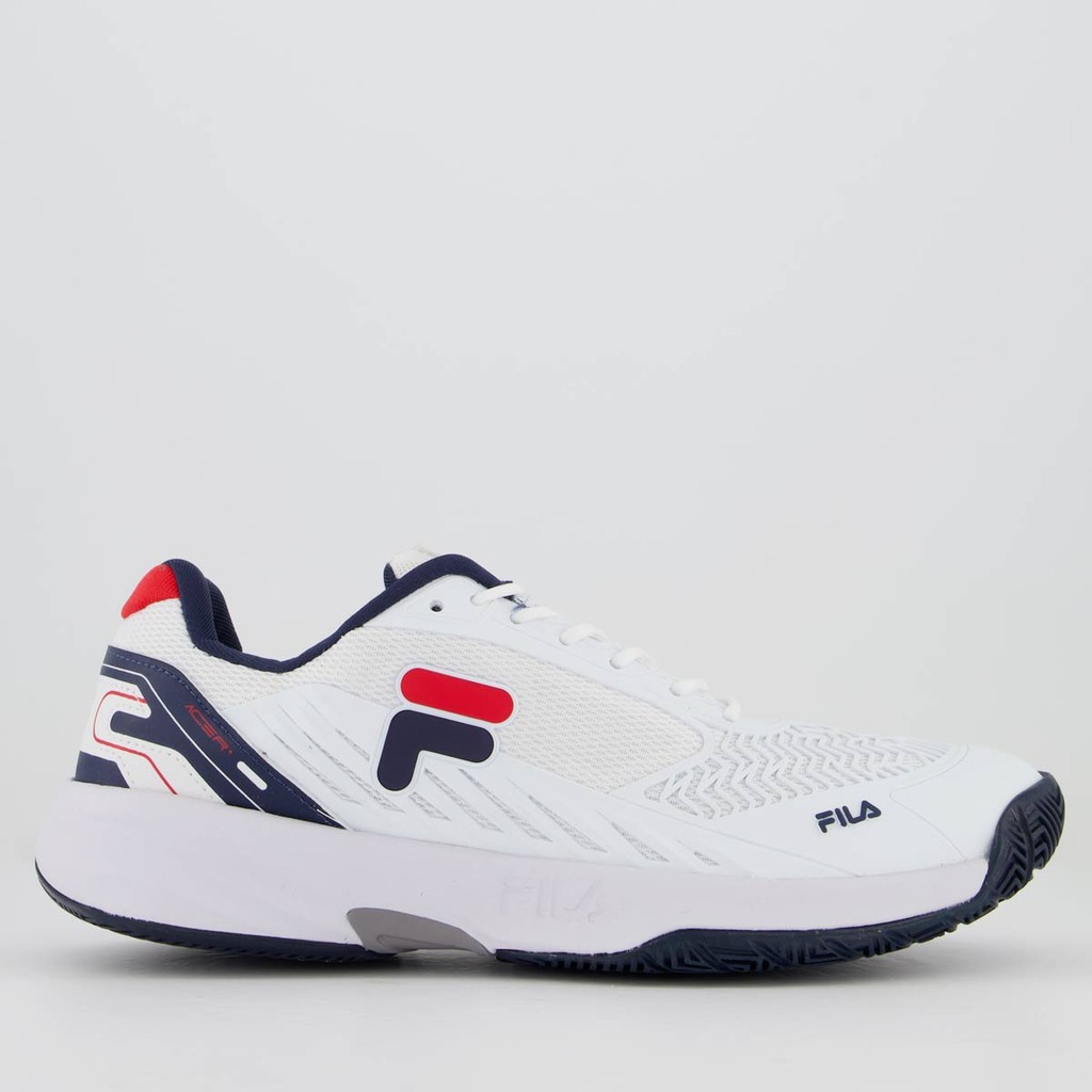 Tênis Fila Acer Branco e Marinho - Sports & Outdoors