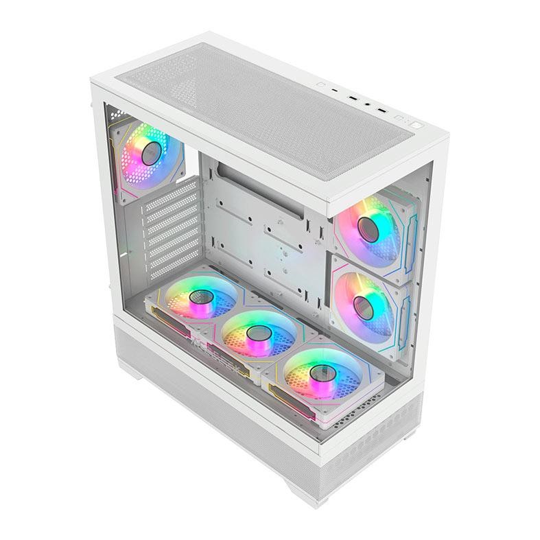 Gabinete Gamer Acegeek Cruiser L460, Full-Tower, Lateral de Vidro, Branco, AG-CRUISER-L460-WH