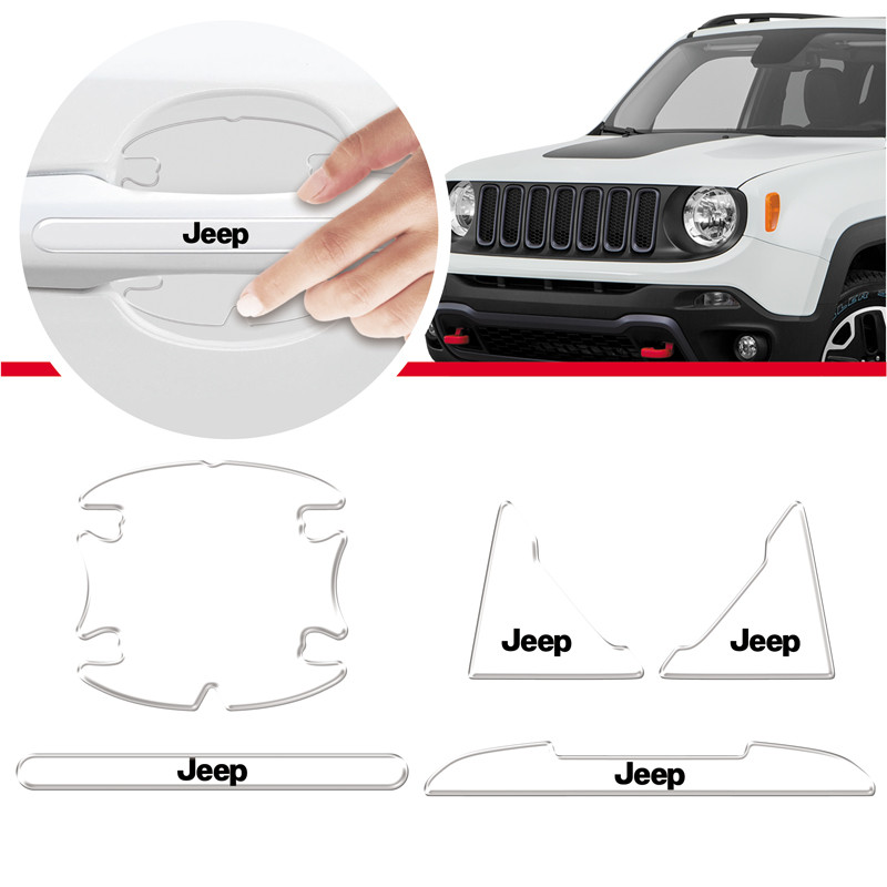 Adesivo Protetor De Maçaneta Jeep Renegade Compass Resinado
