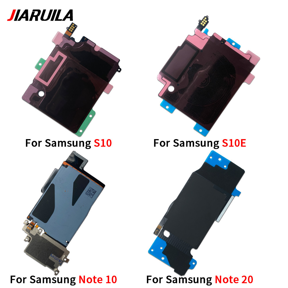 Carregador De Carregamento Sem Fio Para Samsung Note 20 10 S10 Plus S10E Bobina De Indução Módulo NFC Cabo Flexível