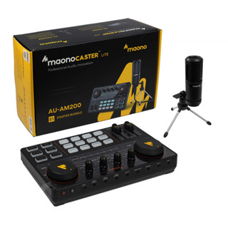 Mixer Maonocaster Au-am200s1 + Microfone Condensador Podcast em Oferta na Shopee