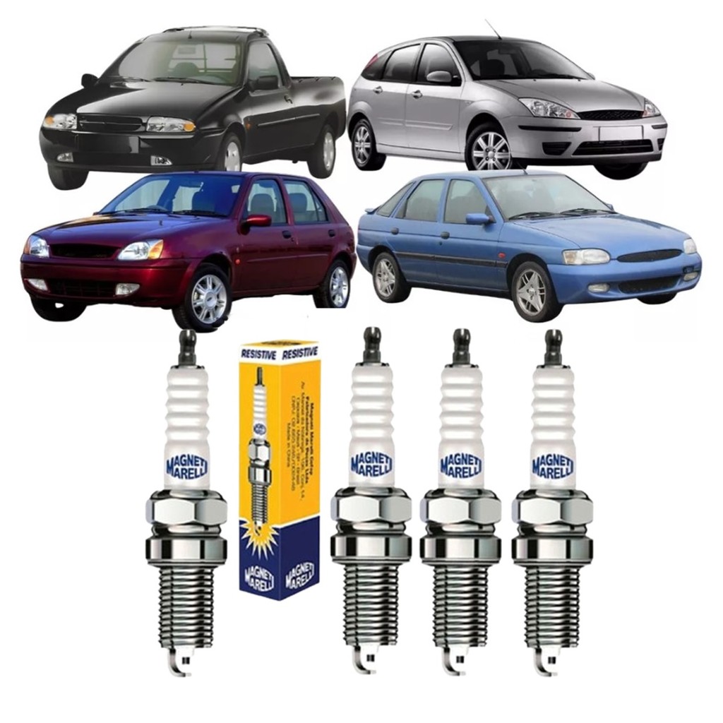 Jogo Velas Ignição Fiesta Escort 1.8 Focus 1.8 / 2.0 16v em Oferta na Shopee