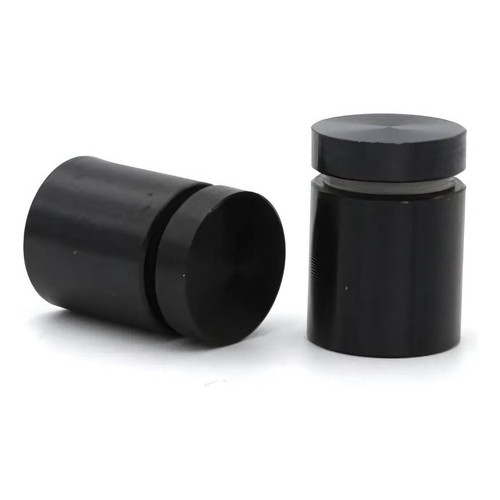 Kit com 4 Prolongadores 25x25 Preto - Ideal para Vidro Madeira e Acrílico Fácil Instalação Painel