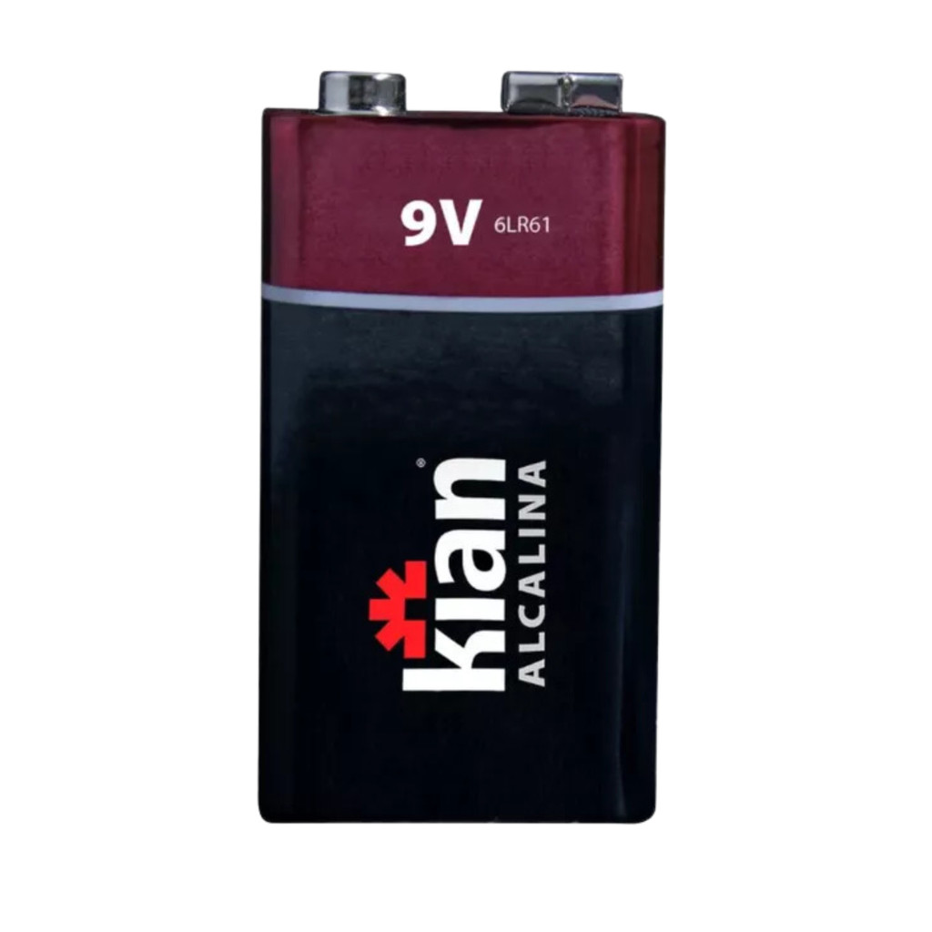 Bateria Alcalina 9V 6LR61 Alta Performance