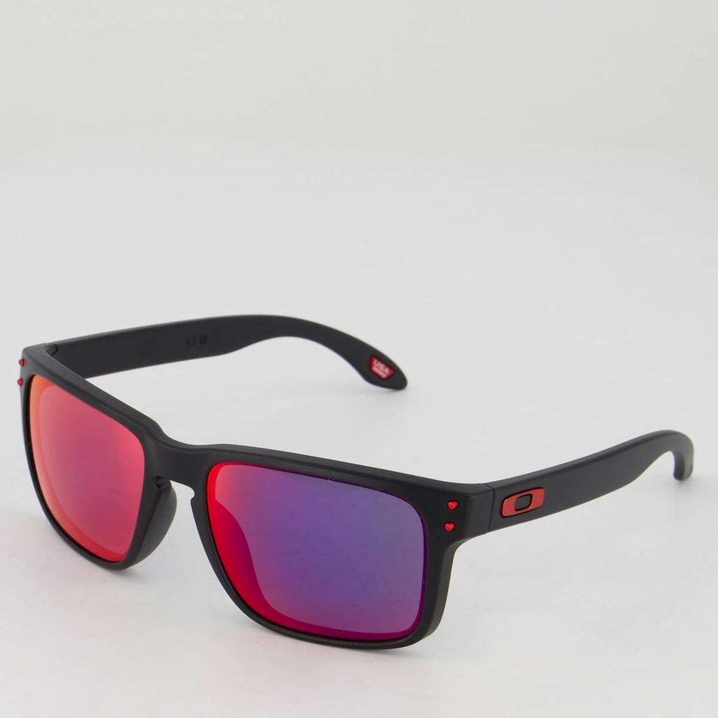 Óculos de Sol Oakley Holbrook Matte Preto e Vermelho