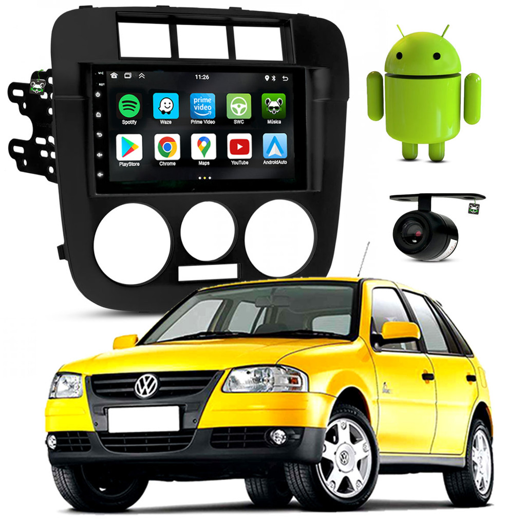 Kit Central Multimidia Android 7 Pol Gol G4 2005 2006 2007 2008 2009 2010 2011 2012 2013 2014 em Oferta na Shopee