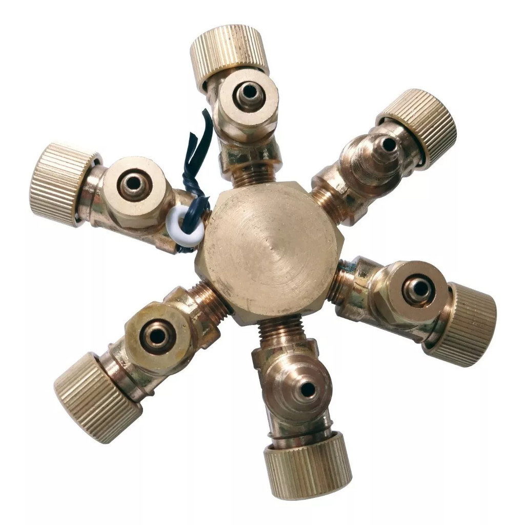 Divisor de CO2 Metal 6 Saídas Com Ajuste Fino Ista I-568
